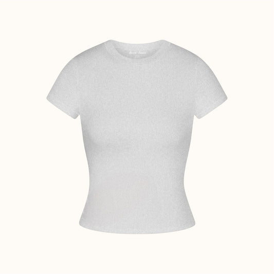 “heather” ribbed baby tee + boxer